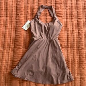 Halara Backless Twisted Active Dress XS in Deep Tea Brown
NWT